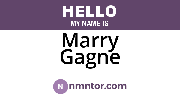 Marry Gagne