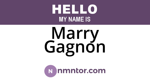 Marry Gagnon