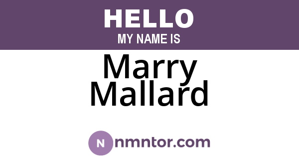 Marry Mallard