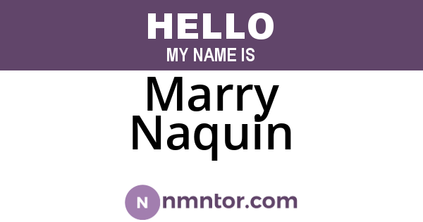 Marry Naquin