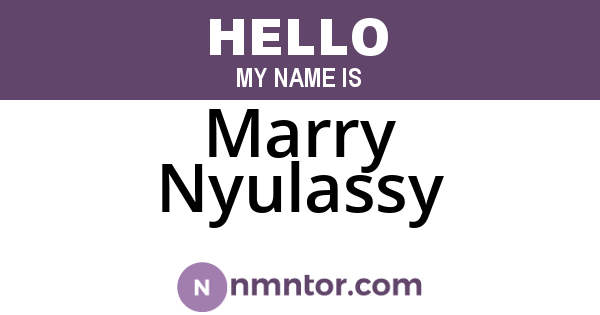 Marry Nyulassy