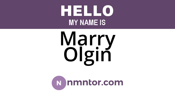 Marry Olgin