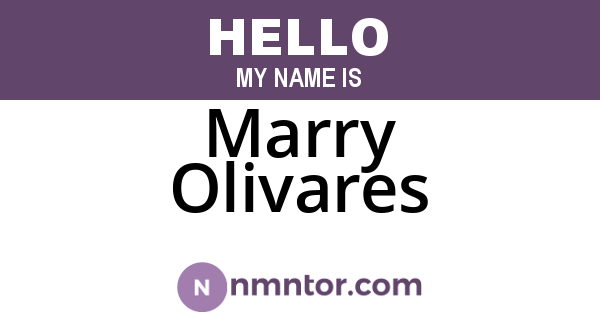 Marry Olivares