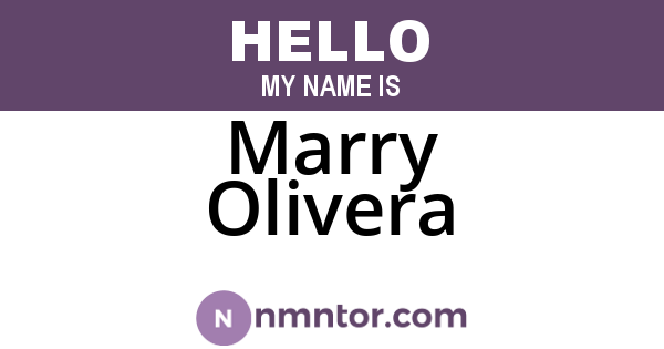 Marry Olivera