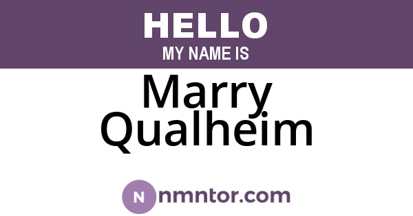 Marry Qualheim