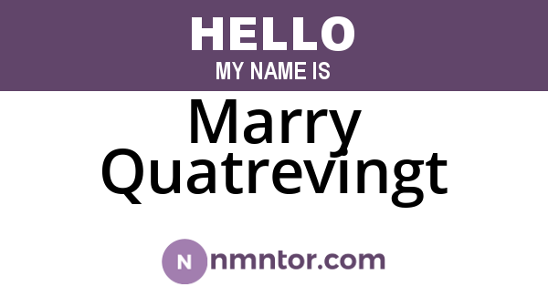 Marry Quatrevingt