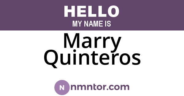 Marry Quinteros