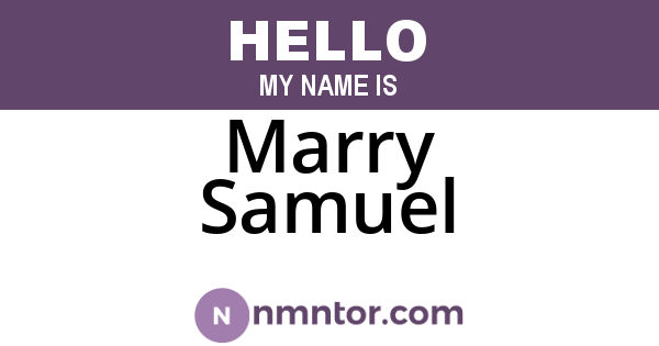 Marry Samuel