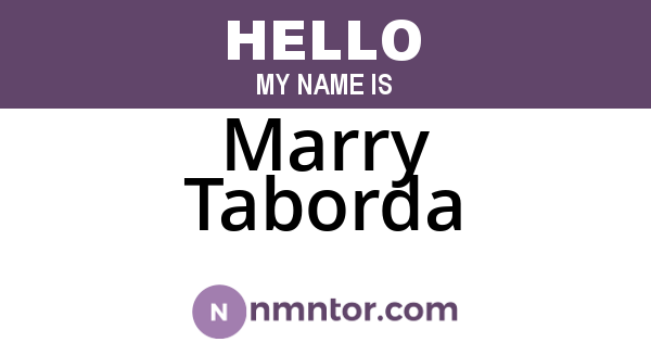 Marry Taborda