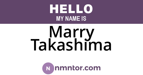 Marry Takashima