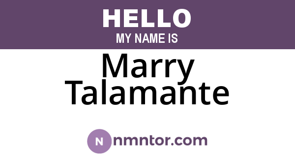 Marry Talamante