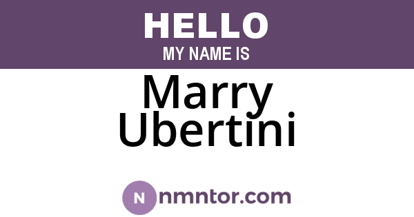 Marry Ubertini