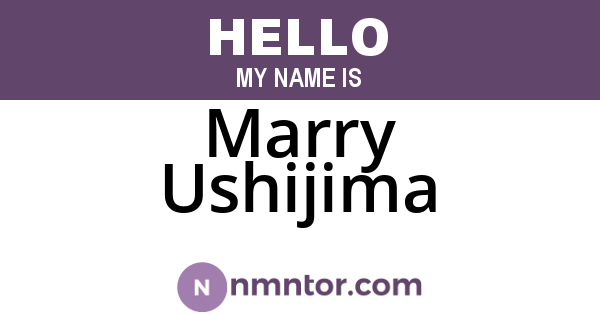 Marry Ushijima