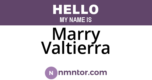 Marry Valtierra