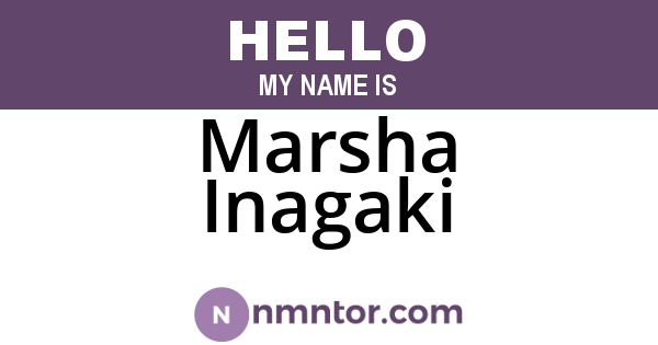 Marsha Inagaki