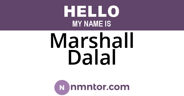 Marshall Dalal