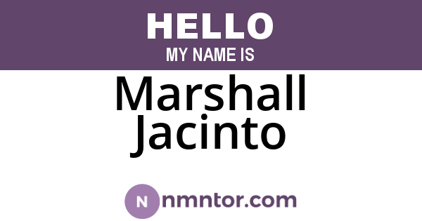 Marshall Jacinto