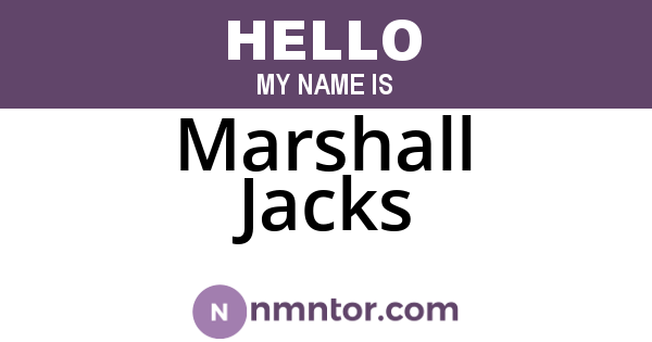 Marshall Jacks