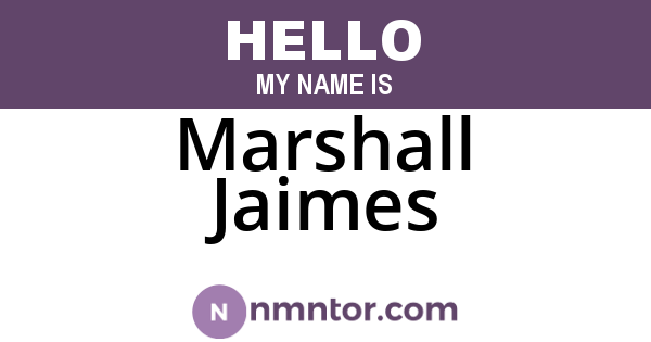 Marshall Jaimes