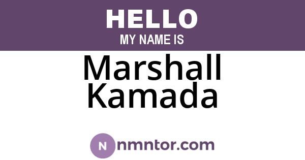 Marshall Kamada