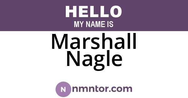 Marshall Nagle