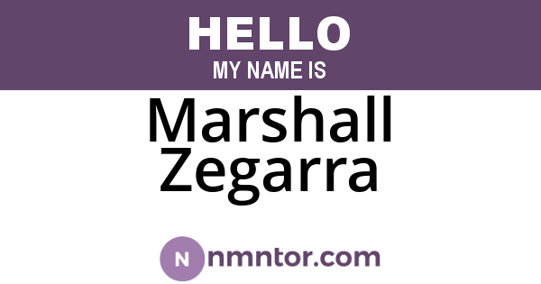 Marshall Zegarra
