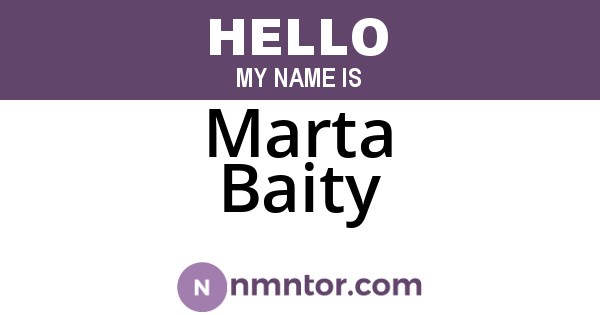 Marta Baity