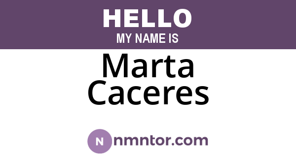 Marta Caceres