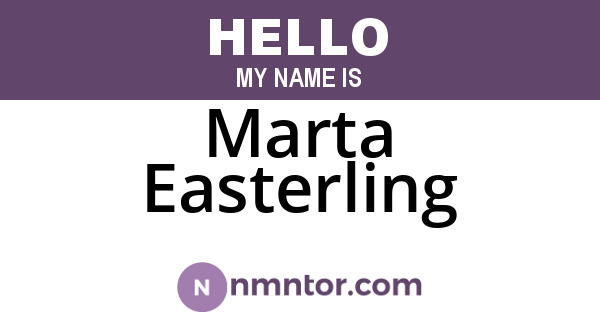 Marta Easterling
