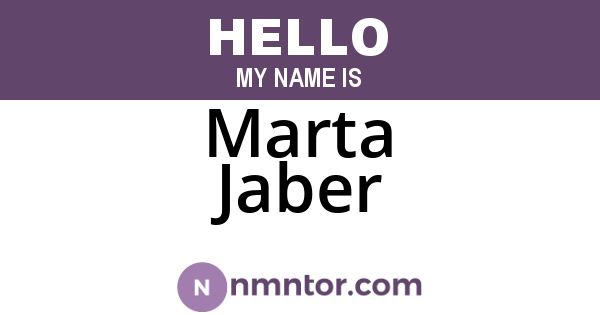 Marta Jaber