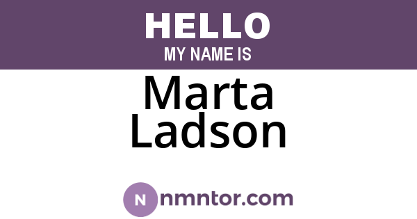 Marta Ladson