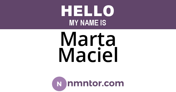 Marta Maciel