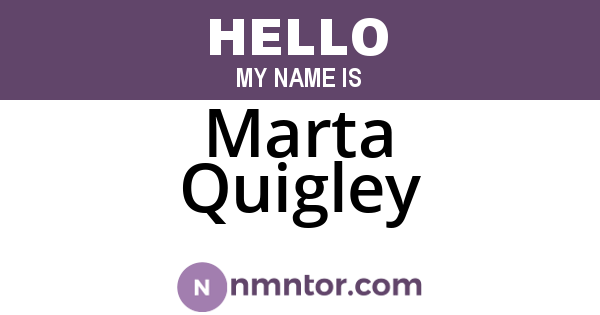 Marta Quigley
