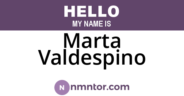 Marta Valdespino