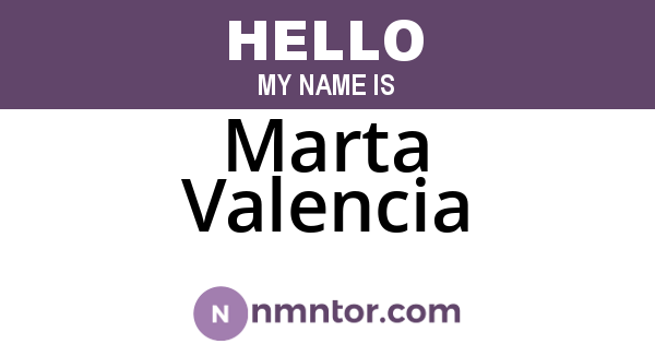 Marta Valencia