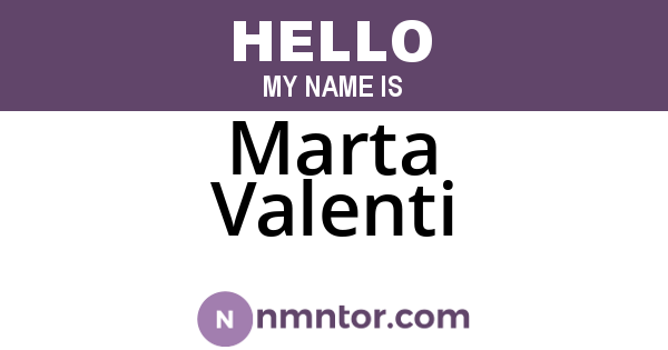 Marta Valenti