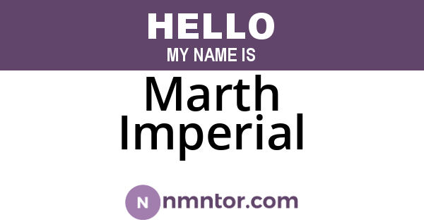 Marth Imperial