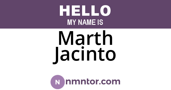 Marth Jacinto