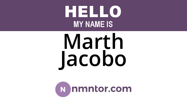 Marth Jacobo