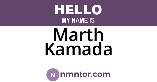 Marth Kamada