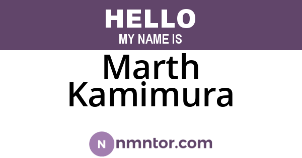 Marth Kamimura