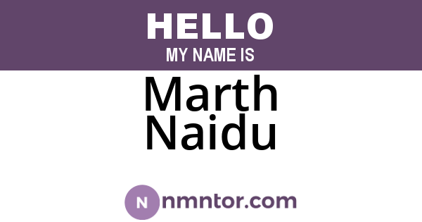 Marth Naidu