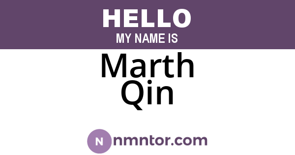 Marth Qin