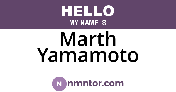 Marth Yamamoto