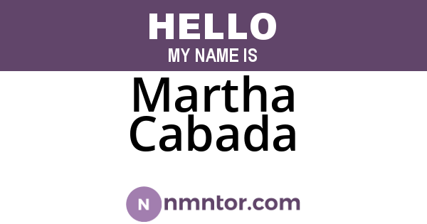 Martha Cabada