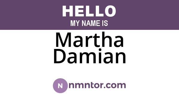 Martha Damian