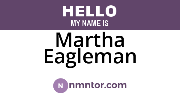 Martha Eagleman