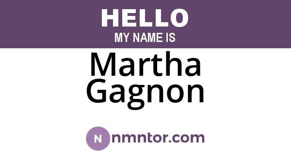 Martha Gagnon