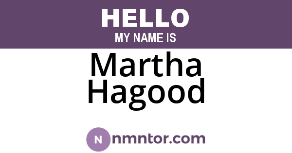 Martha Hagood
