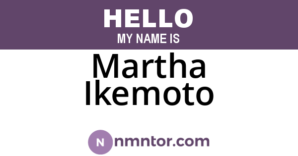 Martha Ikemoto